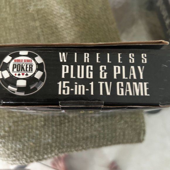 BRAND NEW WORLD SERIES POKER &MORE  EXCALIBUR  WIRELESS PLUG&PLAY 15 in1 TV game - Picture 3 of 4